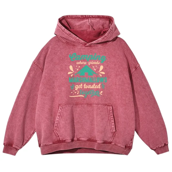 Camping Where Friends Washed Pullover Hoodie Gift For Fan