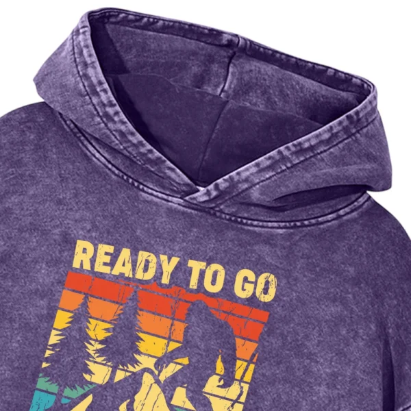Ready To Go Camping Washed Pullover Hoodie Gift For Fan