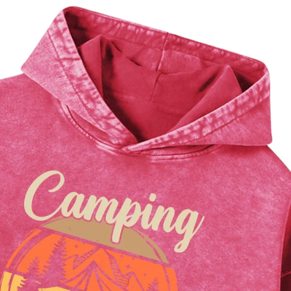 Camping It’s In In The Woods Washed Pullover Hoodie Gift For Fan