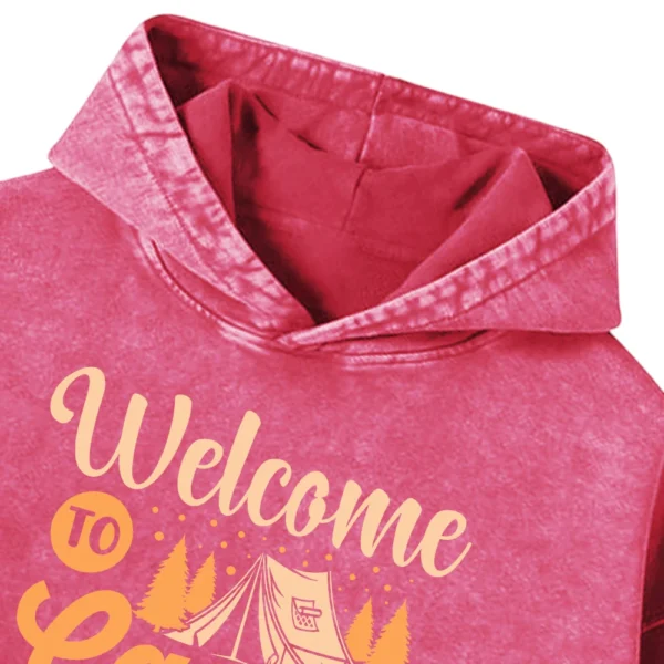 Welcome To Camp Quitcherbitchin Washed Pullover Hoodie Gift For Fan