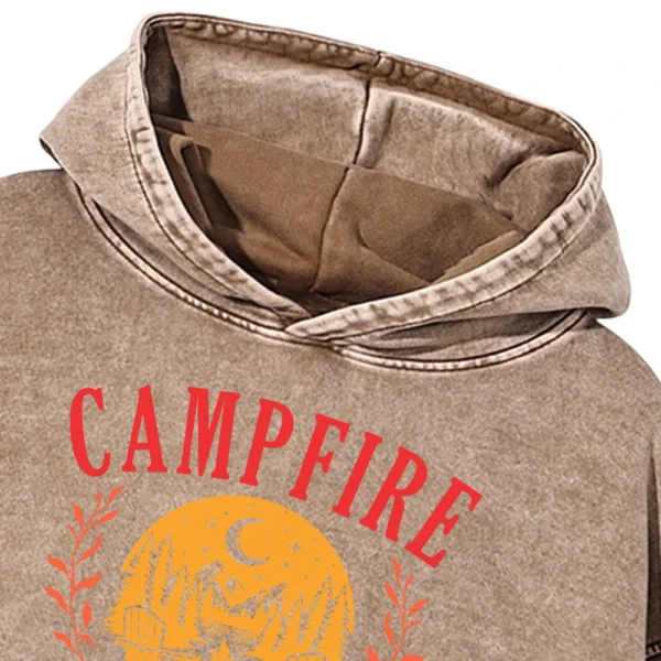 Campfire Social Club Washed Pullover Hoodie Gift For Fan
