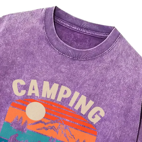 Camping Is In Tents Washed Tshirts Gift For Fan