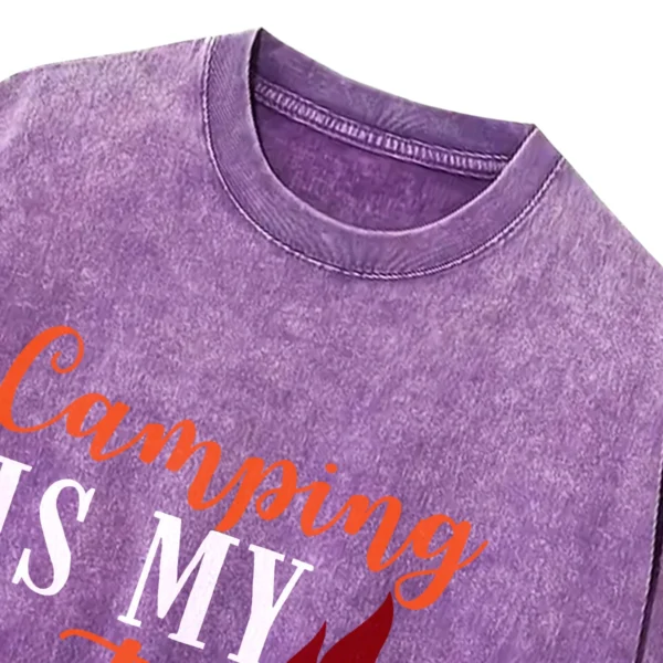 Camping Is My Anti Depressent Washed Tshirts Gift For Fan
