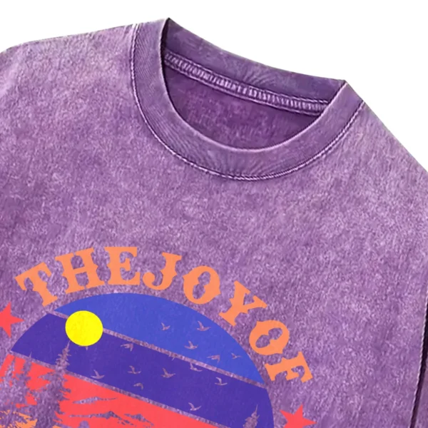 The Joy Of Camping Washed Tshirts Gift For Fan