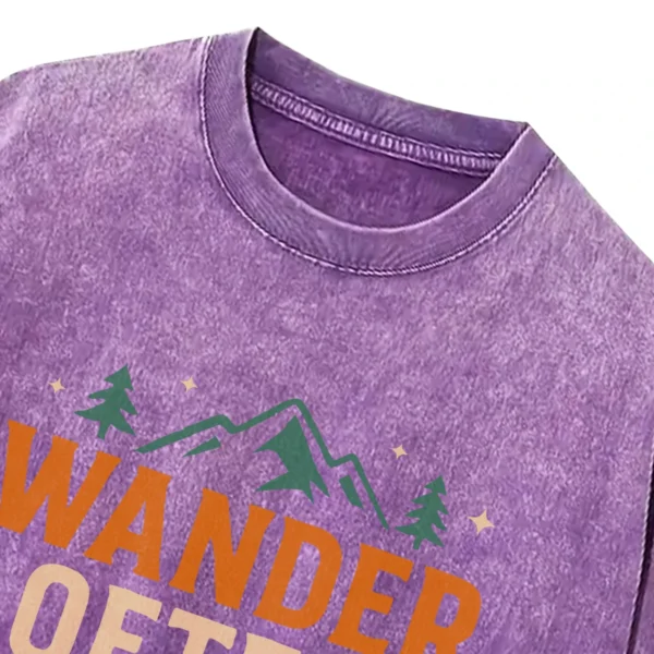 Wander Often Camp Always Washed Tshirts Gift For Fan
