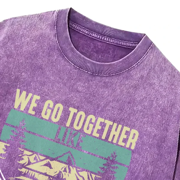 We Go Together Campfire Marshmallows Washed Tshirts Gift For Fan