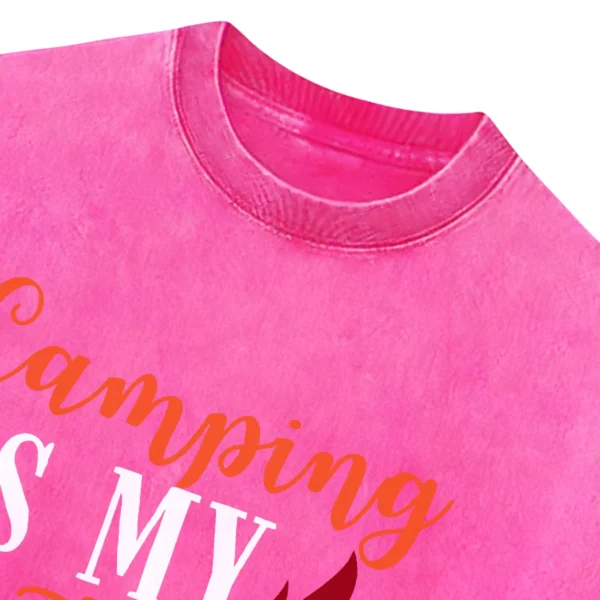 Camping Is My Anti Depressent Washed Tshirts Gift For Fan