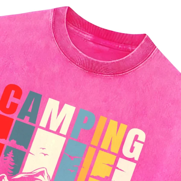 Camping Is My Favourite Season Washed Tshirts Gift For Fan