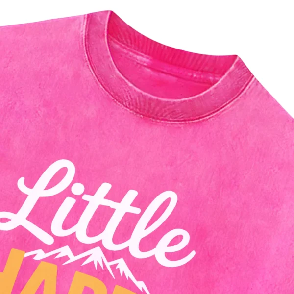 Little Happy Camper Washed Tshirts Gift For Fan