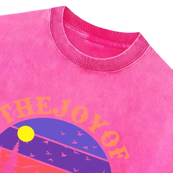 The Joy Of Camping Washed Tshirts Gift For Fan