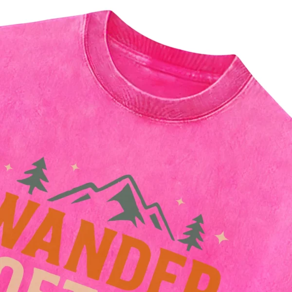 Wander Often Camp Always Washed Tshirts Gift For Fan