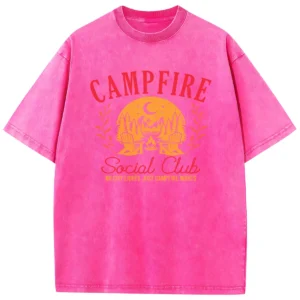 Campfire Social Club Washed Tshirts Gift For Fan