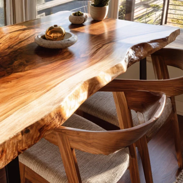 Artisan Handcrafted Live-Edge Dining Table