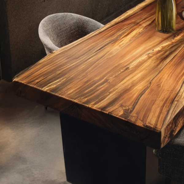 Artisan Handcrafted Live-Edge Dining Table – Solid Kiln-Dried Hardwood