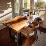 Artisan Handcrafted Live-Edge Dining Table