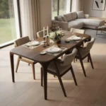 Artisan Sculptural Walnut Dining Table - A Timeless Legacy of Nature