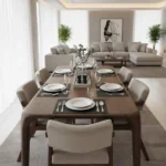 Artisan Sculptural Walnut Dining Table - A Timeless Legacy of Nature