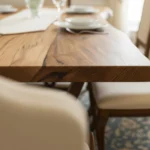 Artisanal European Walnut Live-Edge Dining Table