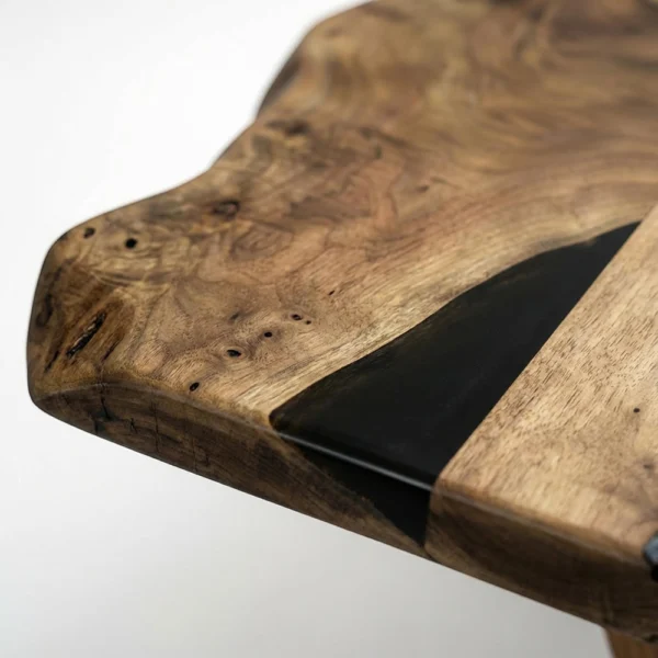 Artisanal European Walnut Live-Edge Dining Table