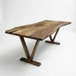 Artisanal European Walnut Live-Edge Dining Table