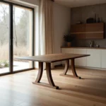 Handcrafted Modern Heirloom in Solid White Oak & Walnut