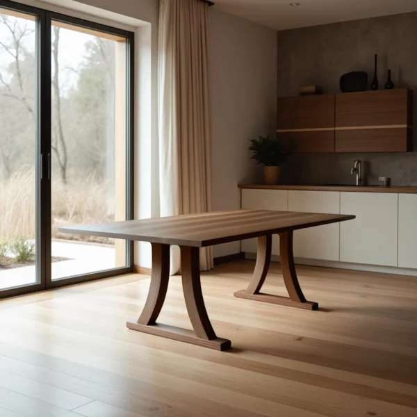 Handcrafted Modern Heirloom in Solid White Oak & Walnut