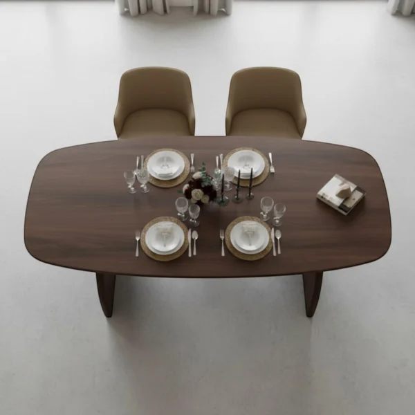 Handcrafted Solid Walnut Dining Masterpiece
