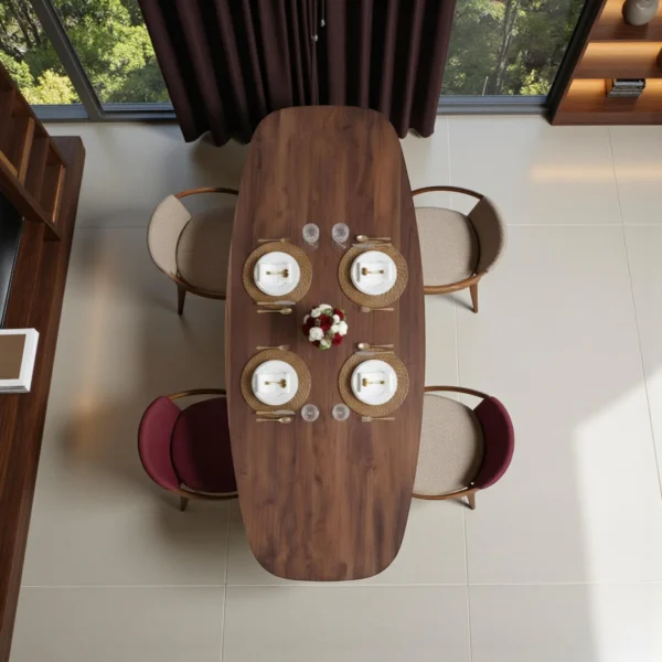 Handcrafted Solid Walnut Dining Masterpiece