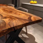 Handcrafted Solid Wood Live-Edge Dining Masterpiece