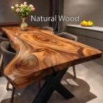 Handcrafted Solid Wood Live-Edge Dining Masterpiece
