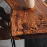 Handcrafted Solid Wood Live-Edge Dining Table